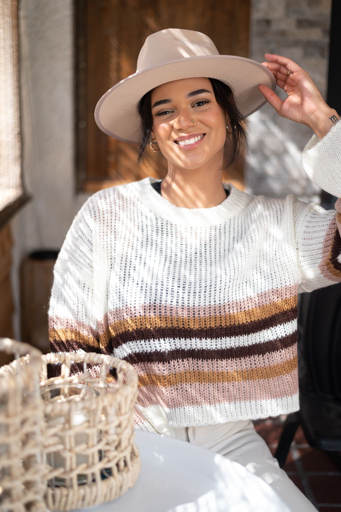 Kelsea Striped Knit Sweater Kelsea Striped Knit Sweater