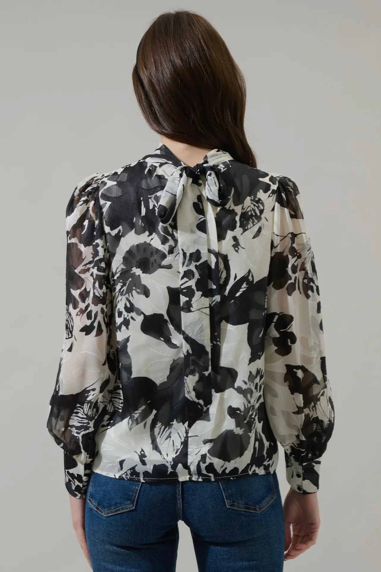Nerine Floral Hillary Tana Long Sleeve Blouse Nerine Floral Hillary Tana Long Sleeve Blouse