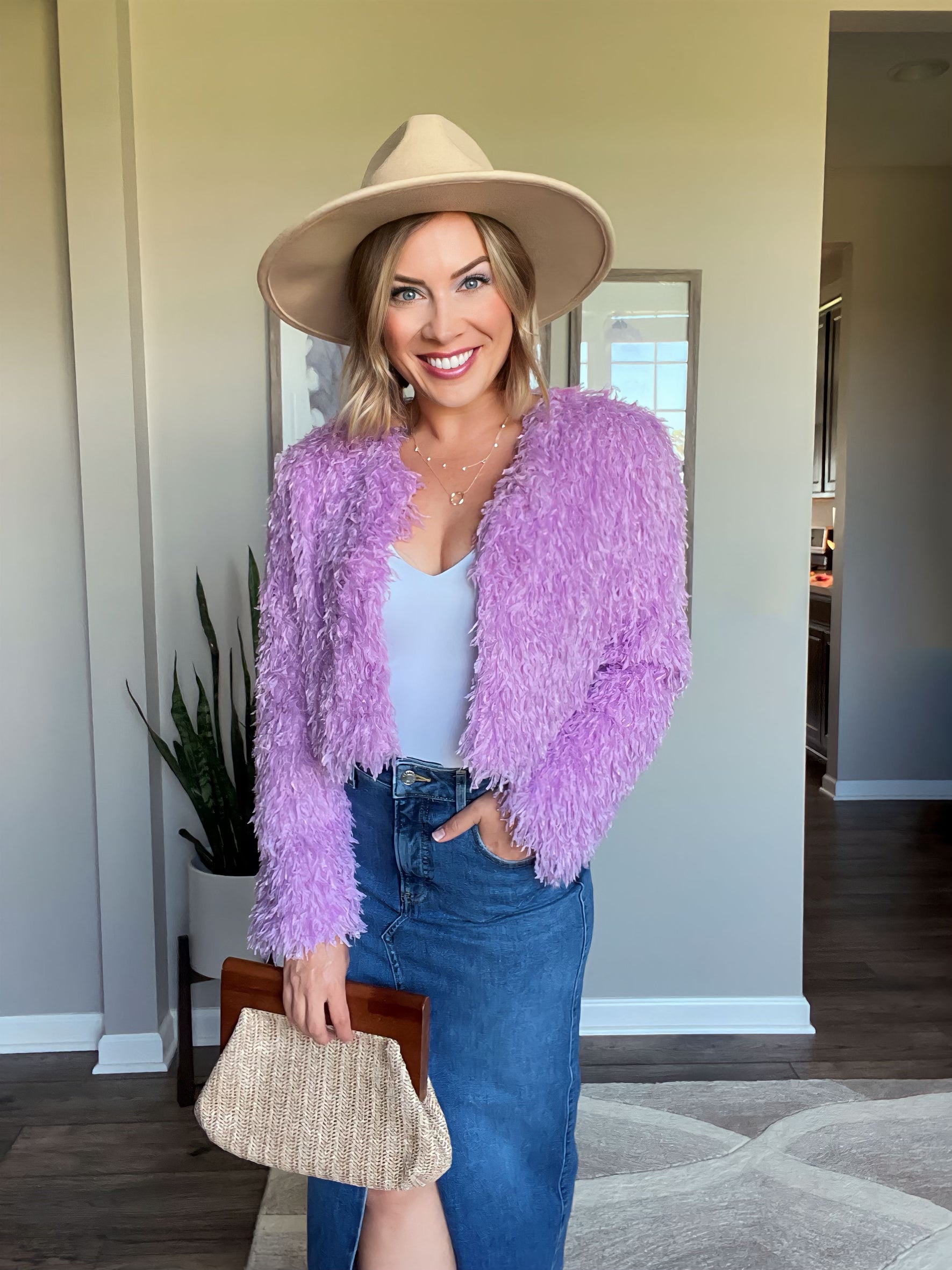 Lavender Haze Faux Fur Coat Lavender Haze Faux Fur Coat