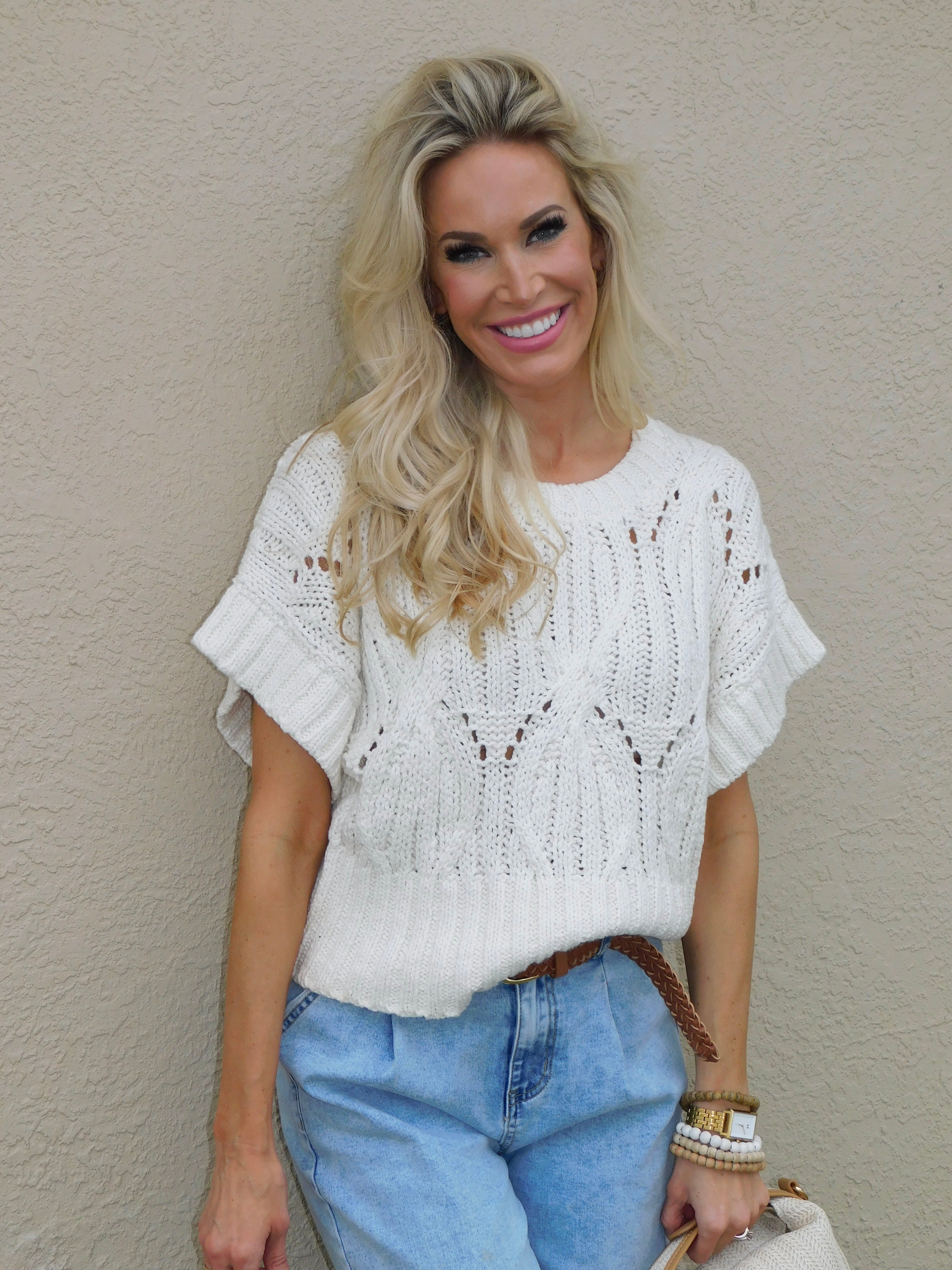 Cali Crochet Knit Top Cali Crochet Knit Top