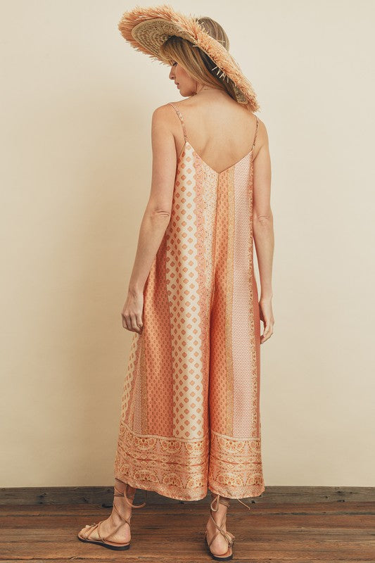 Presley Border Print Jumpsuit Presley Border Print Jumpsuit