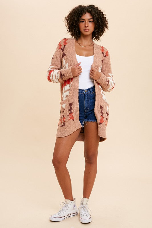 Maeve Patterned Knit Cardigan Sweater Maeve Patterned Knit Cardigan Sweater