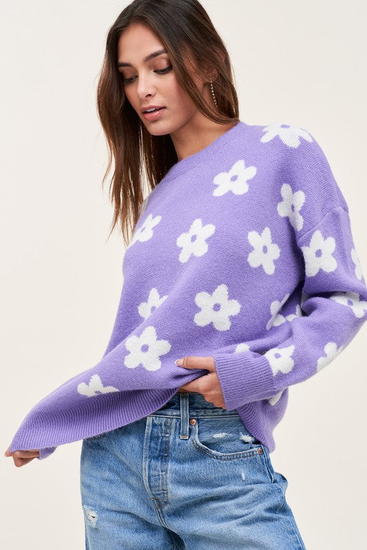 The Finley Floral Crewneck Sweater The Finley Floral Crewneck Sweater