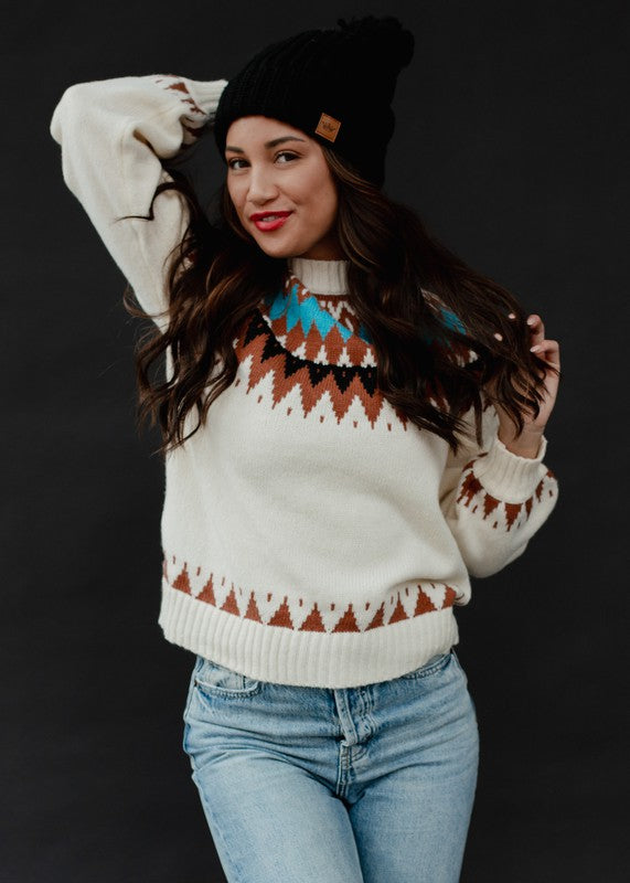 Malin Fair Isle Knit Sweater Malin Fair Isle Knit Sweater