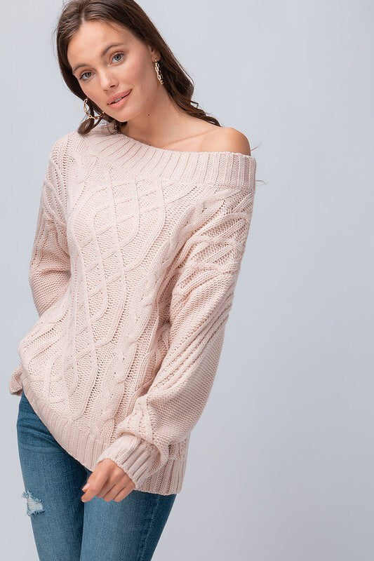 The Cortne Cableknit Sweater The Cortne Cableknit Sweater