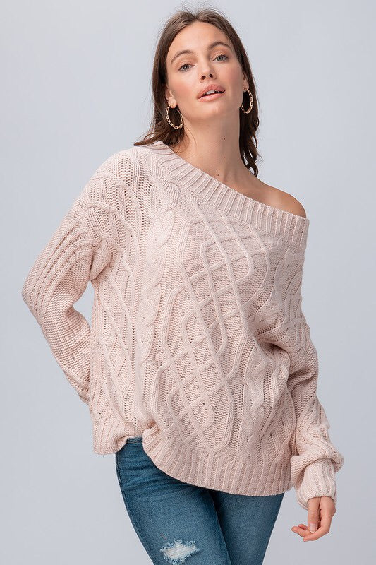 The Cortne Cableknit Sweater The Cortne Cableknit Sweater