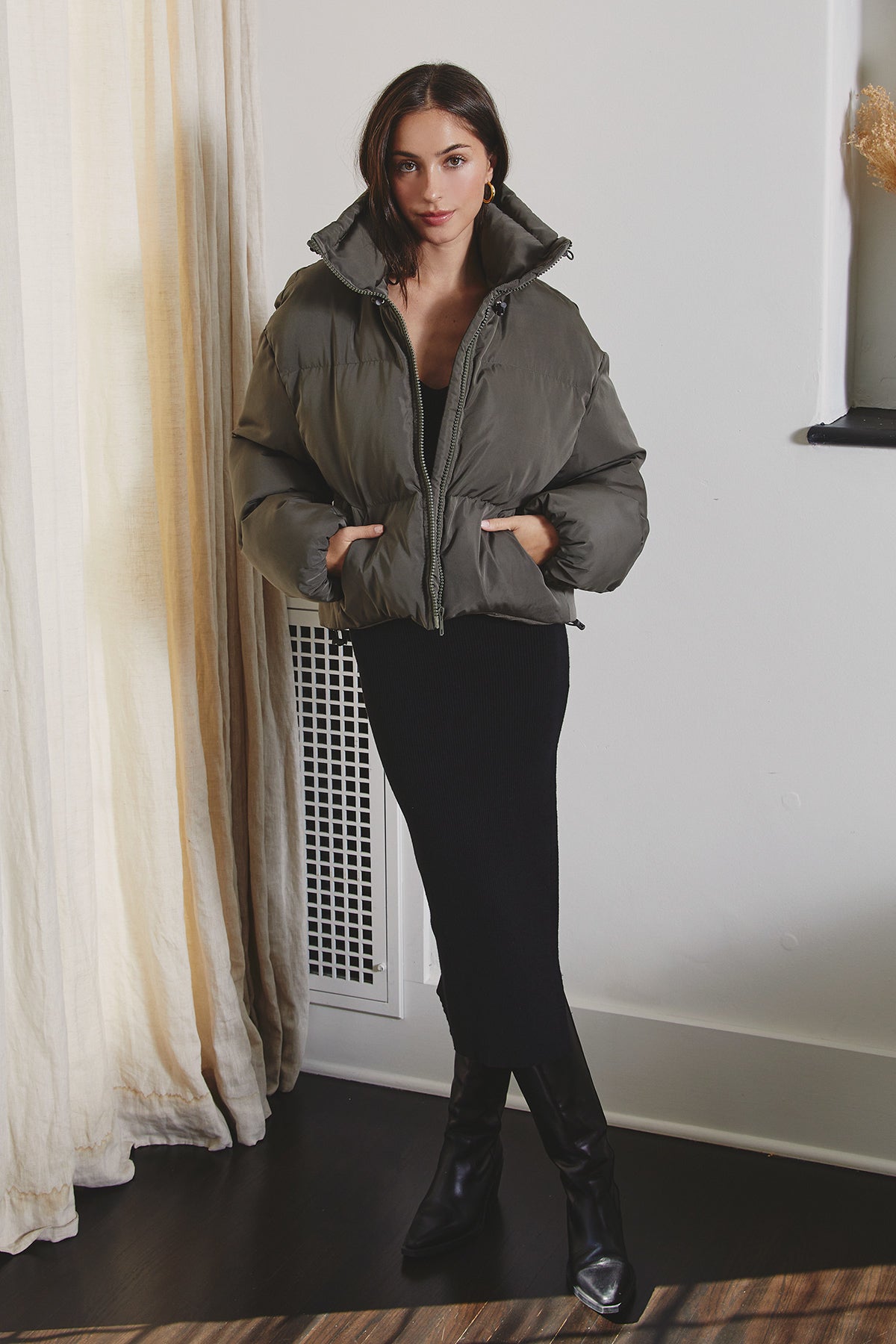 Cameron Stand-up Collar Puffer Jacket Cameron Stand-up Collar Puffer Jacket
