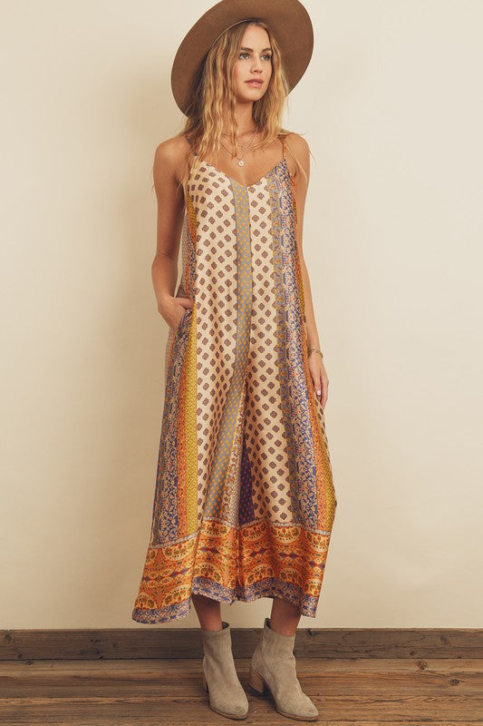Presley Border Print Jumpsuit Presley Border Print Jumpsuit