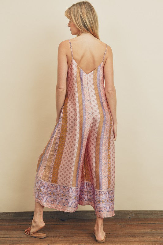 Presley Border Print Jumpsuit Presley Border Print Jumpsuit